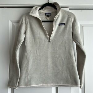 Women’s S 1/4 Zip Patagonia Better Sweater in Cream